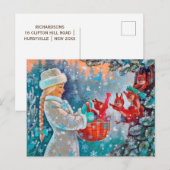 De Magie van het Briefkaart van de Noordpool (Voorkant / Achterkant)