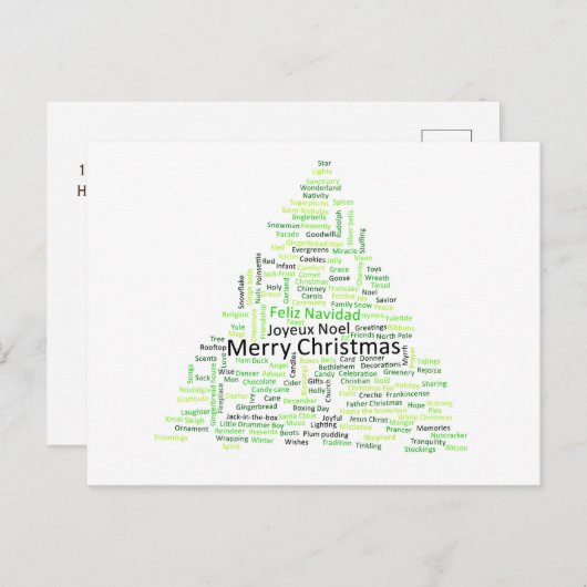 De Magie van het Briefkaart van de Noordpool (Voorkant / Achterkant)