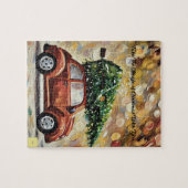 De magie van het kerst raadsel legpuzzel (Horizontaal)