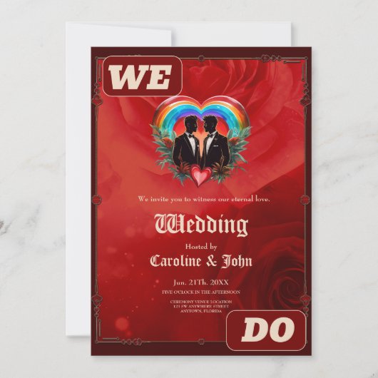 De magie van het moment: elegante gay silhouetten. kaart (Voorkant)