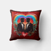 De magie van het moment: elegante homsilhouetten. kussen (Achterkant)