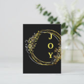 De magie van het vakantieseizoen feestdagenkaart (Staand voorkant)