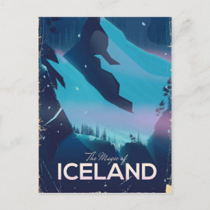 De Magie van IJsland reisposter Briefkaart