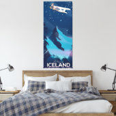 De magie van IJsland reisposter Canvas Afdruk (Insitu (Slaapkamer))