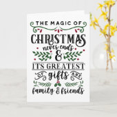 De magie van kerst... kaart (Gele Bloem)