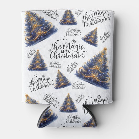 De magie van kerstbomen blikjeskoeler (Voorkant)