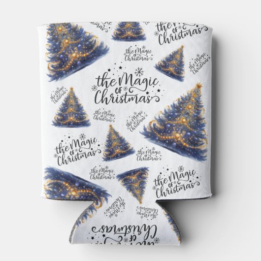 De magie van kerstbomen blikjeskoeler (Achterkant)