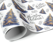 De magie van kerstbomen cadeaupapier (Rol Hoek)