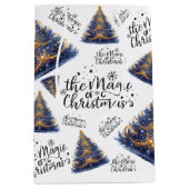 De magie van kerstbomen medium cadeauzakje (Voorkant)