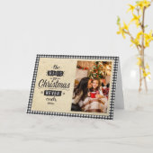 De magie van Kerstmis eindigt nooit gepersonalisee Kaart (Gele Bloem)