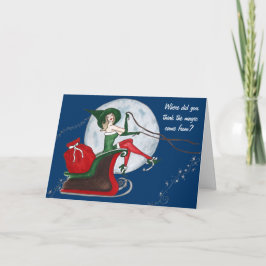 De magie van Kerstmis Feestdagen Kaart