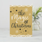 De Magie van Kerstmis Feestdagenkaart (Staand voorkant)