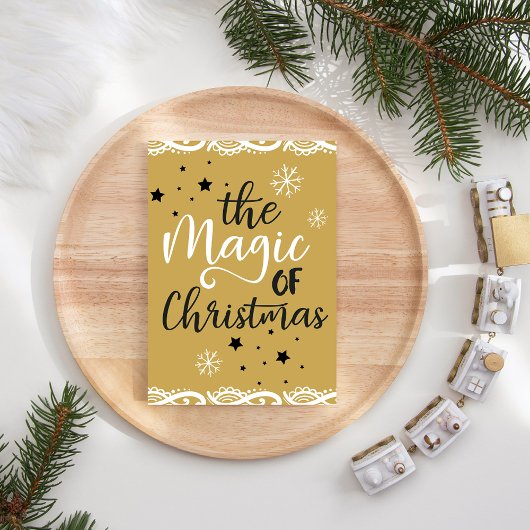 De Magie van Kerstmis Feestdagenkaart