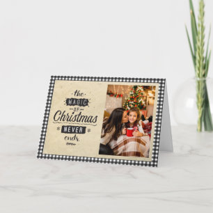 De Magie van Kerstmis Houdt Geen Einde Gepersonali Kaart