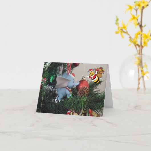 De Magie van Kerstmis Kaart (Gele Bloem)