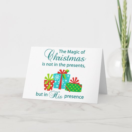 De Magie van Kerstmis Kaart (Voorkant)
