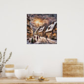 De magie van Kerstmis komt tot leven Poster (Keuken)