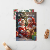 De Magie van Kerstmis Notitiekaartje (Voorkant / Achterkant in situ)