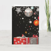 De magie van kerstochtend van het  jonge meisje feestdagen kaart (Achterkant)