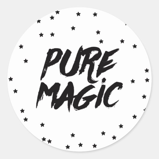 De magie van Kerstvakantie Ronde Sticker (Voorkant)