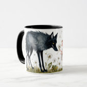 De magie van kinderen en de charme van wolven mok (Voorkant links)