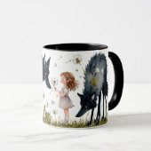 De magie van kinderen en de charme van wolven mok (Voorkant rechts)