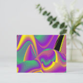 De magie van kleuren Abstract 3D Rainbowart Postca Briefkaart (Staand voorkant)