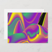 De magie van kleuren Abstract 3D Rainbowart Postca Briefkaart (Voorkant / Achterkant)