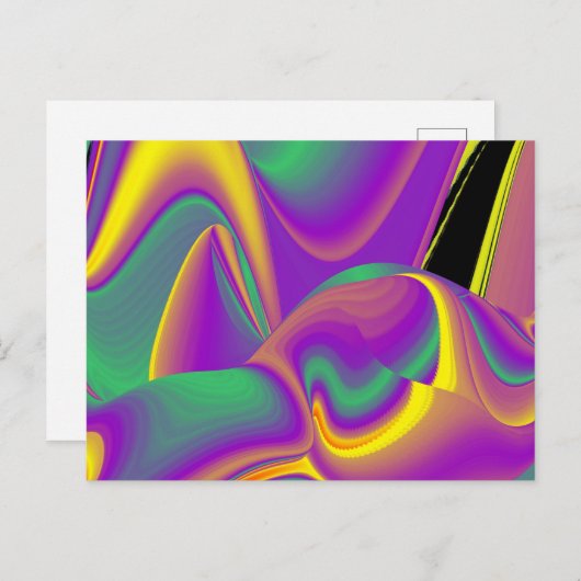 De magie van kleuren Abstract 3D Rainbowart Postca Briefkaart (Voorkant / Achterkant)