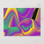 De magie van kleuren Abstract 3D Rainbowart Postca Briefkaart (Voorkant)