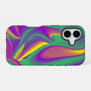 De magie van kleuren Abstracte 3D Regenboogkunst iPhone 16 Hoesje