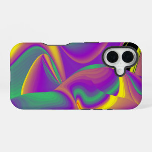 De magie van kleuren Abstracte 3D Regenboogkunst iPhone 16 Hoesje