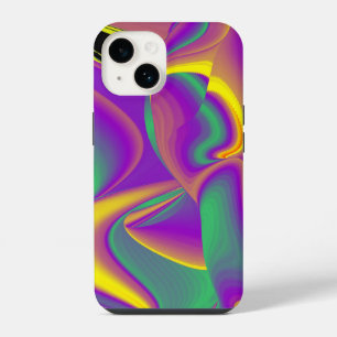De magie van kleuren Abstracte 3D Regenboogkunst iPhone 14 Hoesje