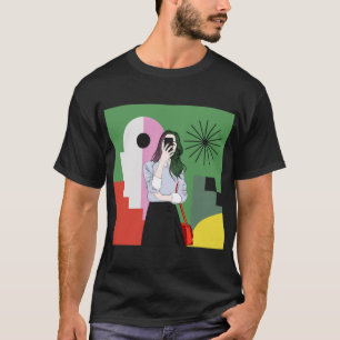 De magie van kleuren. Kunstmuurkunst T-shirt