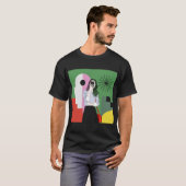 De magie van kleuren. Kunstmuurkunst T-shirt (Voorkant volledig)