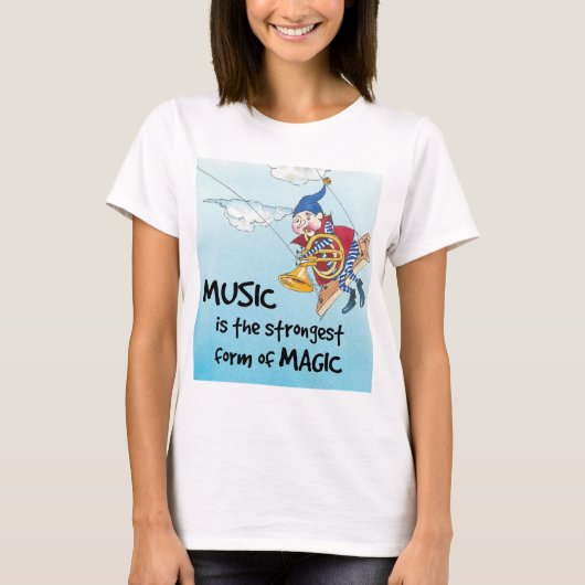 De magie van muziek t-shirt (Voorkant)