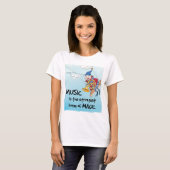 De magie van muziek t-shirt (Voorkant volledig)