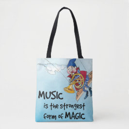De magie van muziek tote bag