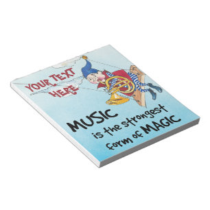 De magie van muziekgebruik notitieblok