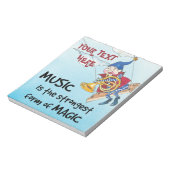 De magie van muziekgebruik notitieblok (Linkerzijde)