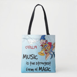De magie van muziekgebruik tote bag