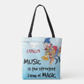De magie van muziekgebruik tote bag (Achterkant)