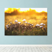 De magie van paddenstoelen canvas afdruk (Insitu (Houten vloer))