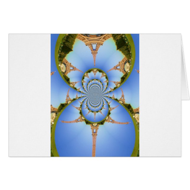 De magie van Parijs: geometrische Eiffeltoren (Voorkant Horizontaal)