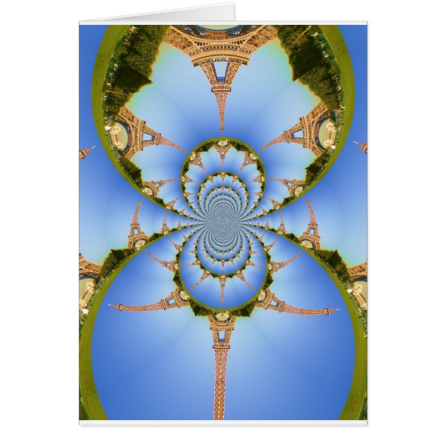 De magie van Parijs: geometrische Eiffeltoren (Voorkant)