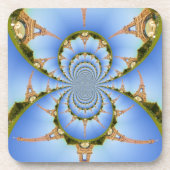 De magie van Parijs: geometrische Eiffeltoren Drankjes Onderzetter (Voorkant)