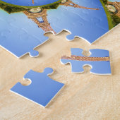 De magie van Parijs: geometrische Eiffeltoren Legpuzzel (Zijkant)