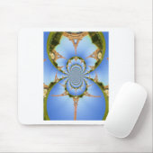 De magie van Parijs: geometrische Eiffeltoren Muismat (Met muis)