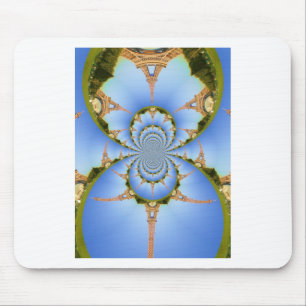 De magie van Parijs: geometrische Eiffeltoren Muismat