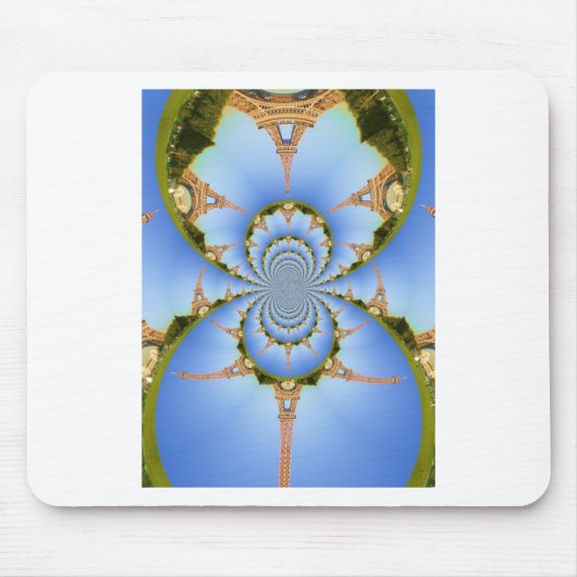 De magie van Parijs: geometrische Eiffeltoren Muismat (Voorkant)